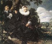 Frans Hals Married Couple in a Garden WGA France oil painting artist